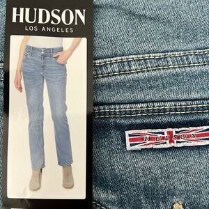 Hudson Women’s Mid rise Straight Leg Jeans 12